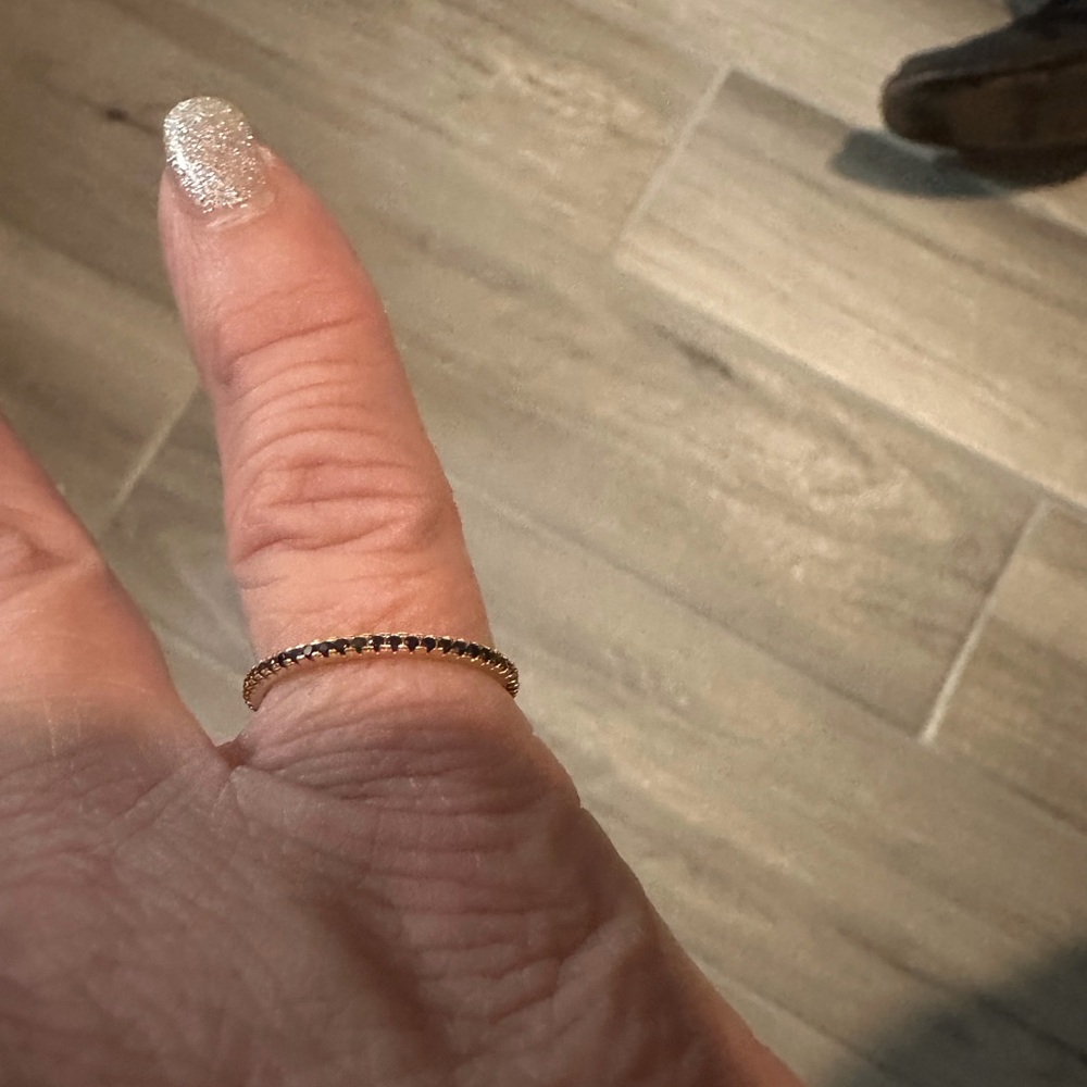 Mint & Lily black diamond eternity ring - Picture 2 of 5